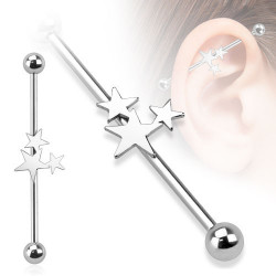 Piercing industriel 38mm avec des étoiles en acier Hao Piercing oreille4,80 €