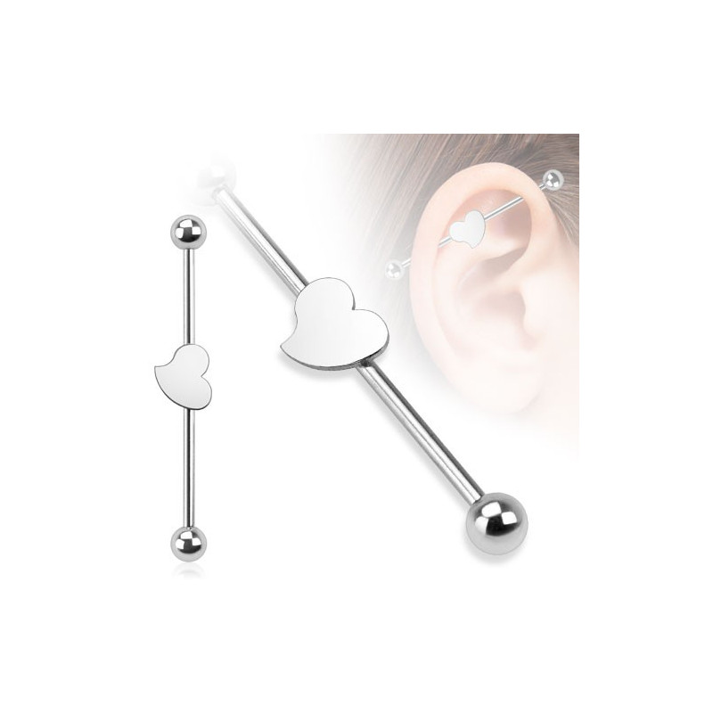 Piercing industriel 38mm cœur acier Hasoy Piercing oreille4,80 €