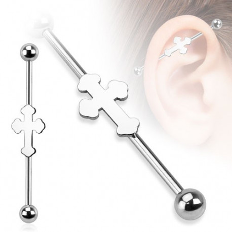 Piercing arcade 8 mm anodisé rose