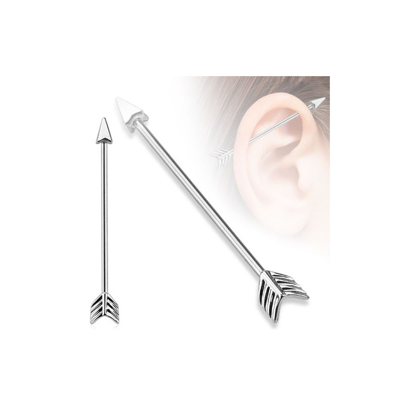 Piercing arcade 8 mm anodisé rose