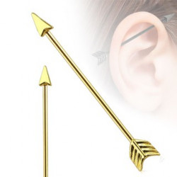 Piercing arcade 8 mm anodisé rose