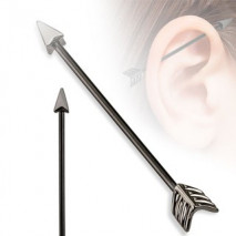 Piercing industriel 38mm noir flèche Daza Piercing oreille7,49 €