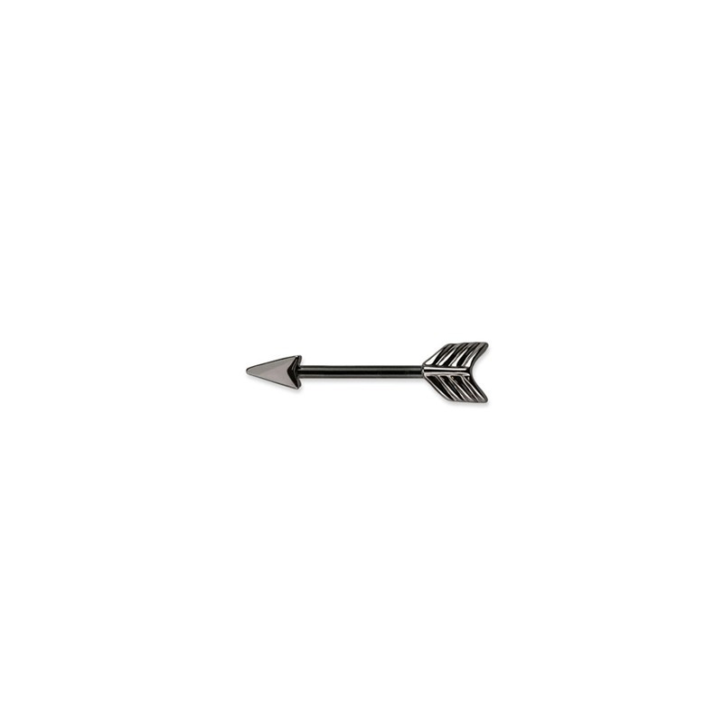Piercing téton 12mm noir avec flèche Syfa Piercing téton6,70 €