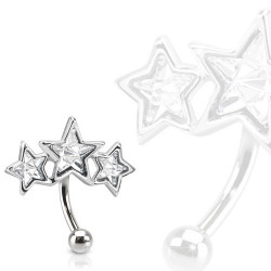 Piercing arcade avec trois étoiles blanche Kiko Piercing arcade4,49 €