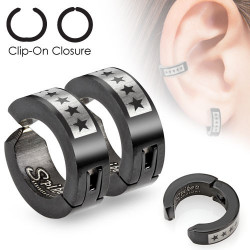 Faux anneau noir d'oreille avec étoiles Luc Faux piercing6,60 €