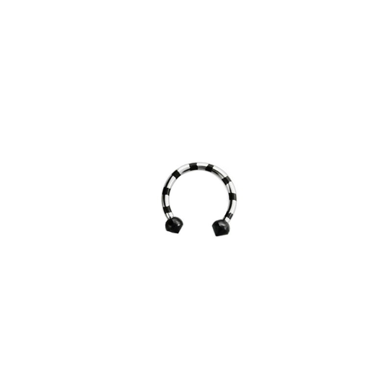 Piercing fer à cheval 8mm strié noir Vyha Piercing oreille5,25 €