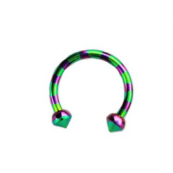 Piercing arcade 8 mm anodisé rose