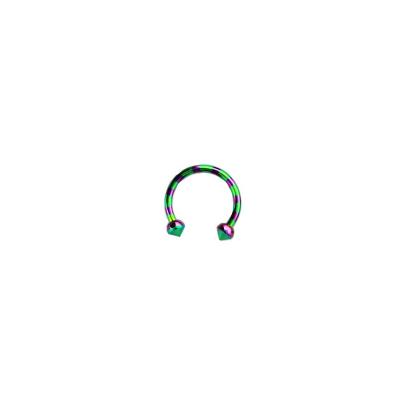 Piercing fer à cheval 8mm strié vert violet Dyraz Piercing oreille5,25 €