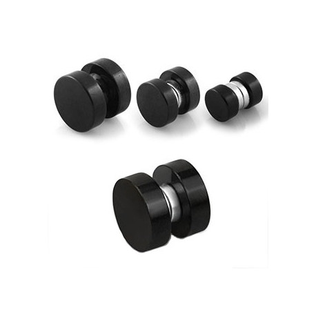 Faux piercing plug 6mm aimanté noir Xys Faux piercing4,70 €