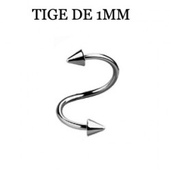 Piercing spirale 8 x 1mm pointes 3mm Kasa Piercing oreille2,90 €