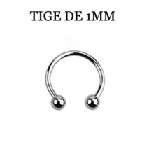Piercing fer à cheval 6 x 1mm boules 3mm Piercing oreille2,80 €