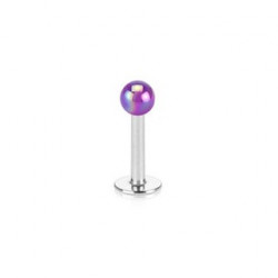 Piercing labret 6mm boule violet nacré Voul Piercing labret1,75 €