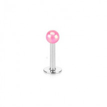 Piercing labret 6mm boule rose nacré Vutol Piercing labret1,75 €