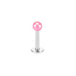 Piercing labret 6mm boule rose nacré Vutol Piercing labret1,75 €