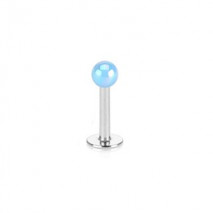 Piercing labret 6mm boule bleu nacré Vaby Piercing labret1,75 €