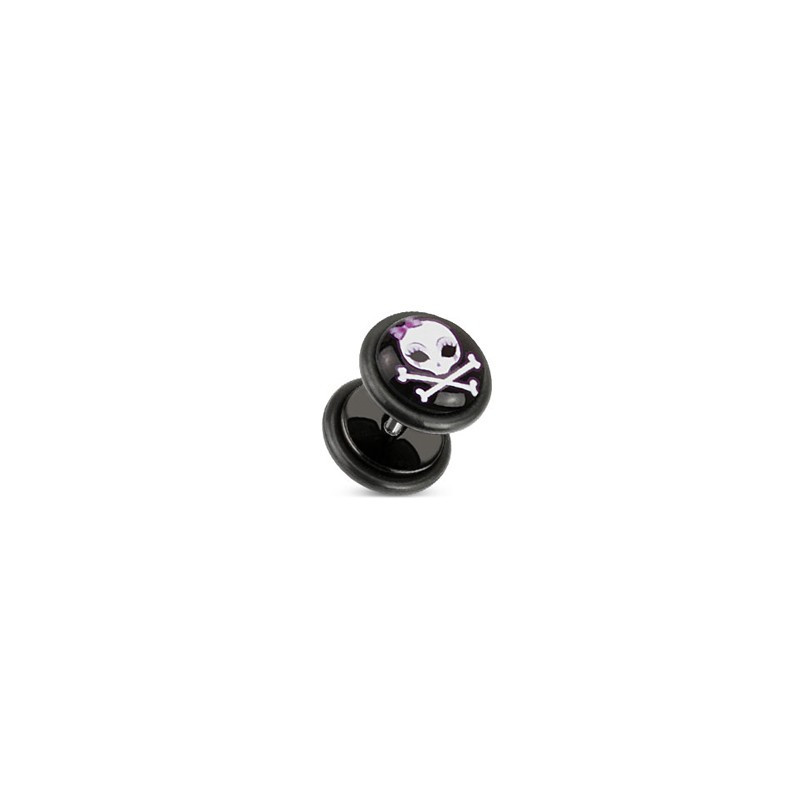 Piercing arcade 8 mm anodisé rose