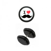 Faux piercing plug moustache noire Vaq Faux piercing3,30 €