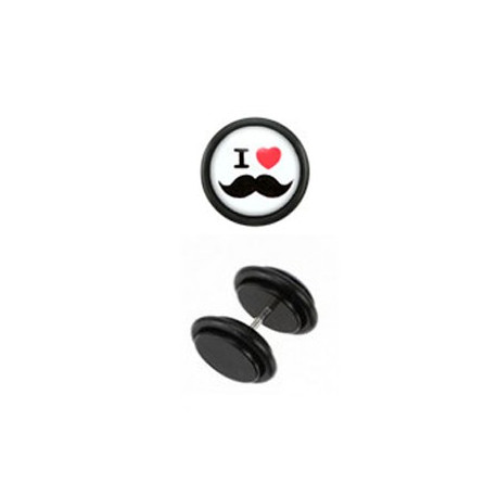 Faux piercing plug moustache noire Vaq Faux piercing3,30 €