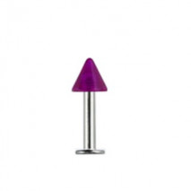 Piercing labret 8mm pointe violette Hip Piercing labret1,75 €
