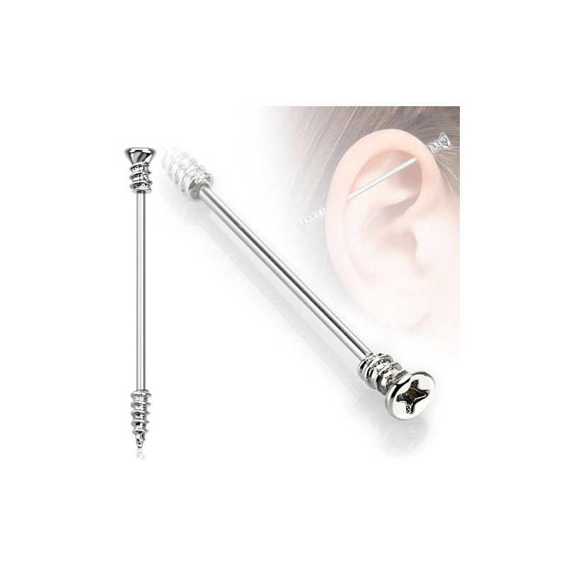 Piercing industriel 38mm vis acier Haw Piercing oreille4,95 €