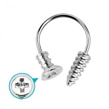 Piercing arcade 8 mm anodisé rose