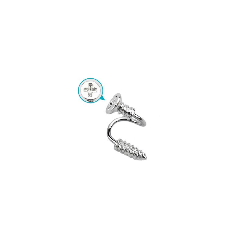 Piercing arcade 8 mm anodisé rose