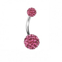 Piercing nombril boule crystals rose Azy Piercing nombril8,99 €