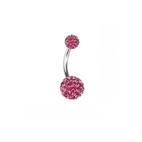 Piercing arcade 8 mm anodisé rose