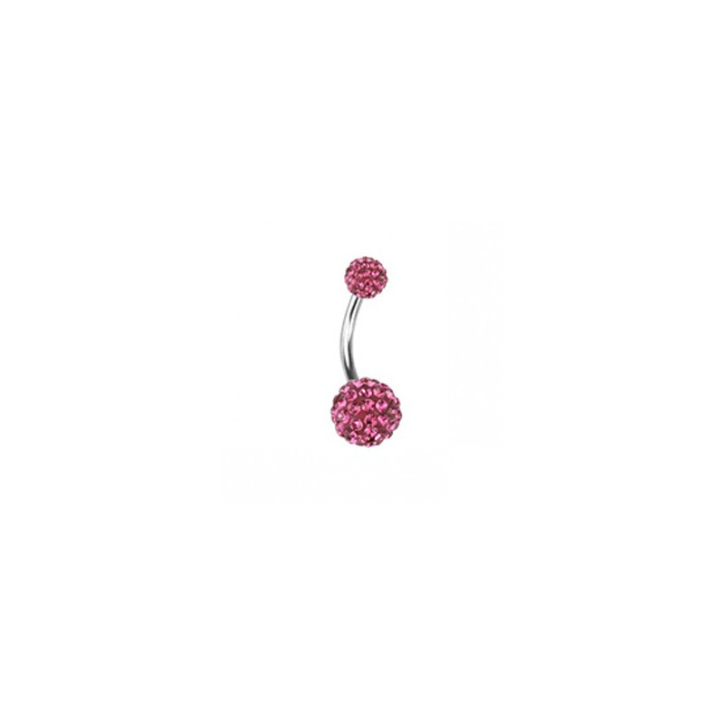 Piercing nombril boule crystals rose Azy Piercing nombril8,99 €