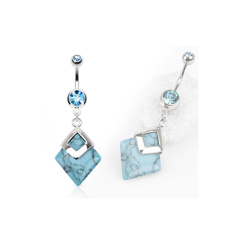 Piercing nombril pierre turquoise bleu Auv Piercing nombril7,85 €