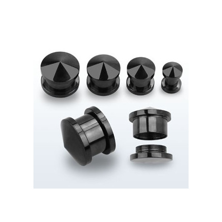 Piercing plug noir conique 6mm Pix Piercing oreille5,49 €
