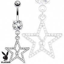 Piercing nombril étoile playboy en zirconium Piercing nombril10,49 €