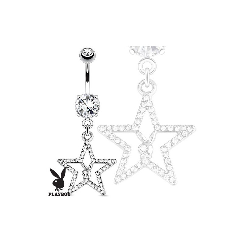 Piercing nombril étoile playboy en zirconium Piercing nombril10,49 €