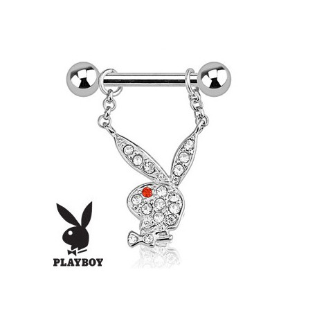 Piercing téton playboy cristal blanc Piercing téton6,80 €