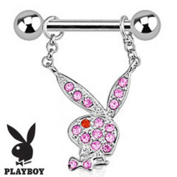 Piercing arcade 8 mm anodisé rose