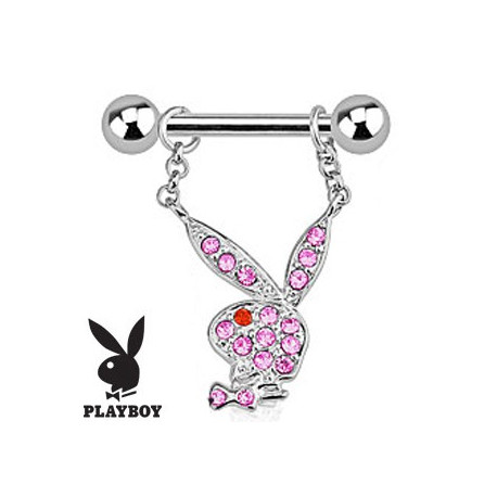 Piercing arcade 8 mm anodisé rose