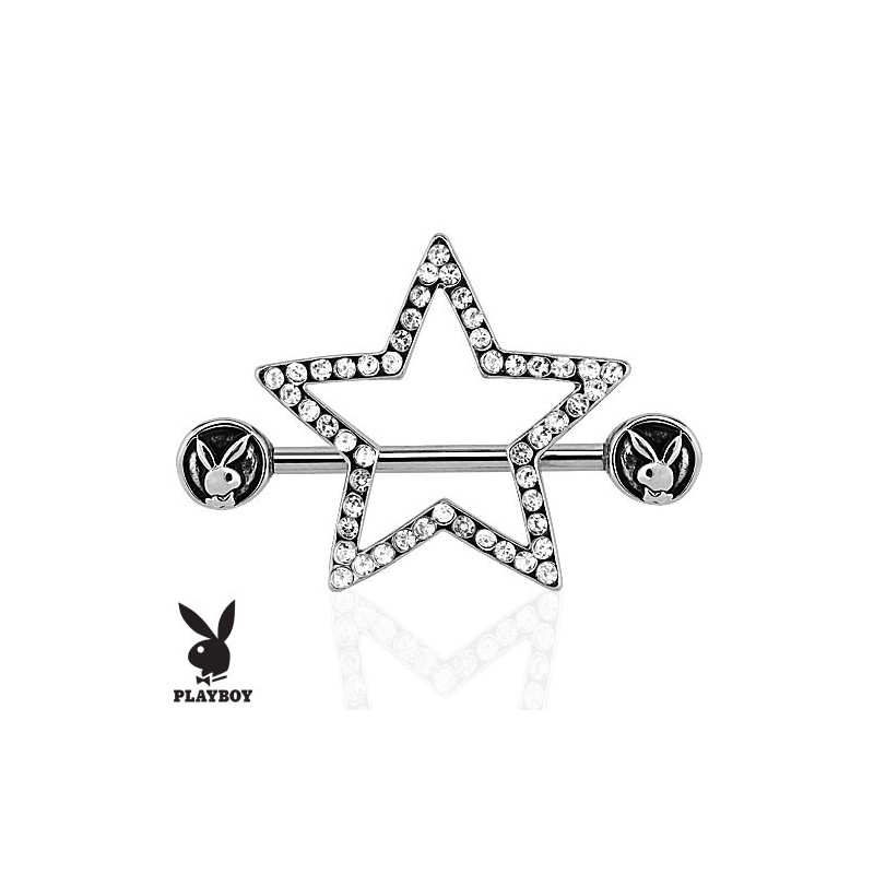 Piercing playboy téton avec étoile en cristal Piercing téton9,60 €