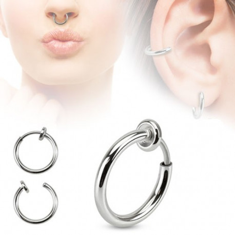 Piercing arcade 8 mm anodisé rose