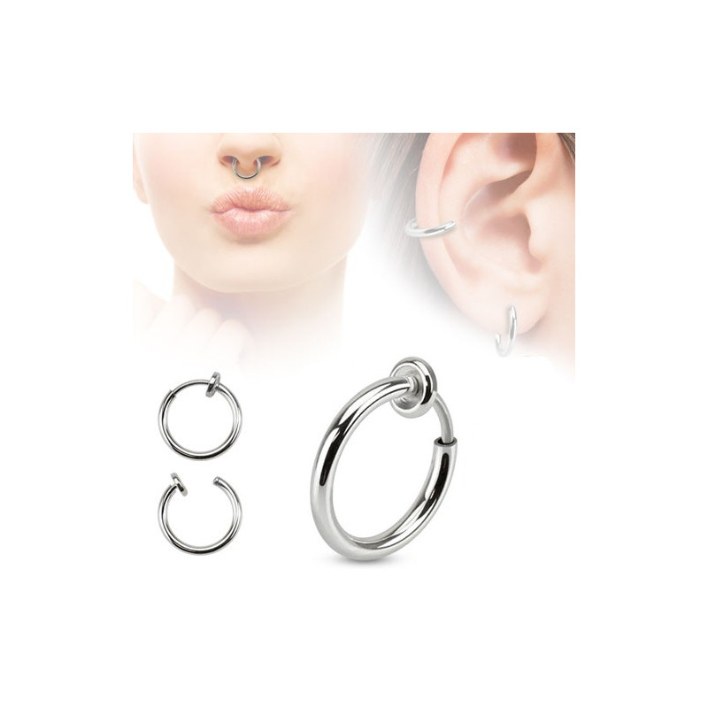 Piercing arcade 8 mm anodisé rose