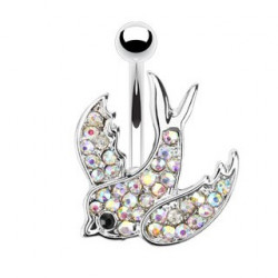 Piercing arcade 8 mm anodisé rose