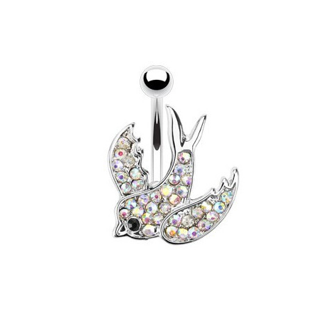 Piercing arcade 8 mm anodisé rose