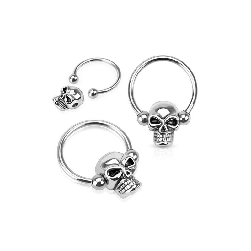 Piercing arcade 8 mm anodisé rose