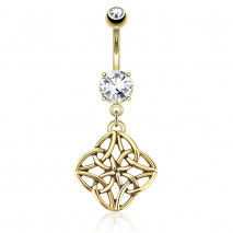 Piercing arcade 8 mm anodisé rose