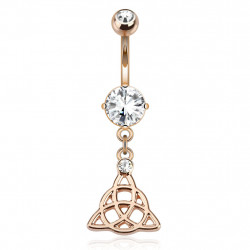 Piercing nombril nœud celtique plaqué or rose Piercing nombril6,90 €