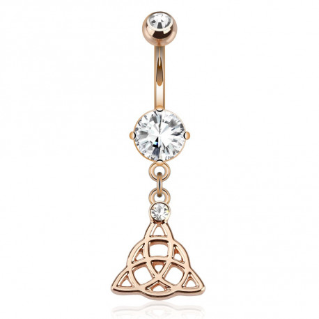 Piercing arcade 8 mm anodisé rose