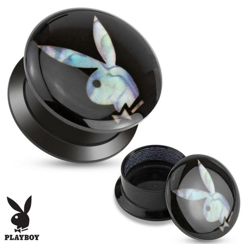 Piercing plug 10mm playboy nacré Gomu Piercing oreille4,90 €