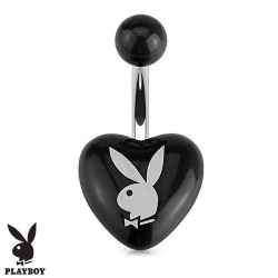 Piercing nombril cœur playboy noir en acrylique Kyj Piercing nombril3,90 €