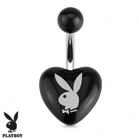 Piercing nombril cœur playboy noir en acrylique Kyj Piercing nombril3,90 €