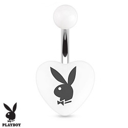 Piercing nombril cœur playboy blanc en acrylique Kywy Piercing nombril3,90 €