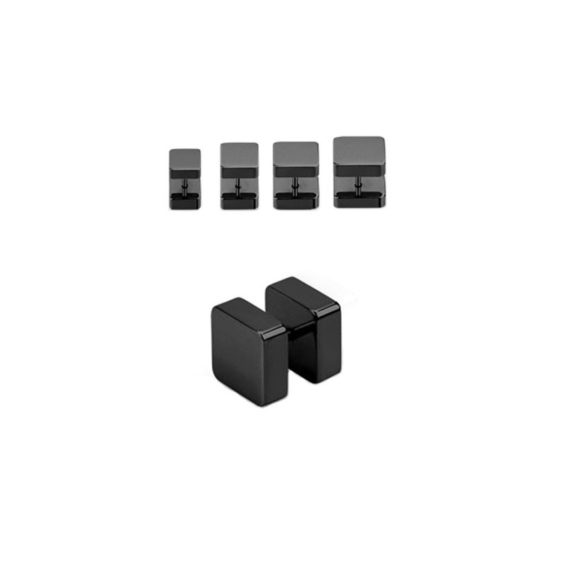 Faux piercing plug carré 8mm noir Nuji Faux piercing4,89 €